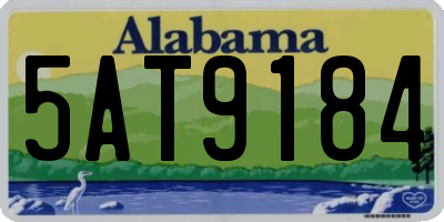 AL license plate 5AT9184