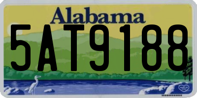 AL license plate 5AT9188