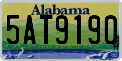 AL license plate 5AT9190