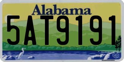AL license plate 5AT9191