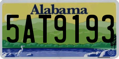 AL license plate 5AT9193