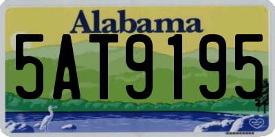 AL license plate 5AT9195