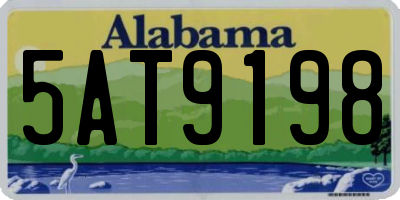 AL license plate 5AT9198