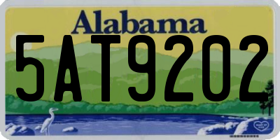 AL license plate 5AT9202