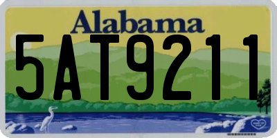 AL license plate 5AT9211