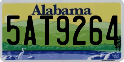 AL license plate 5AT9264