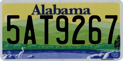 AL license plate 5AT9267