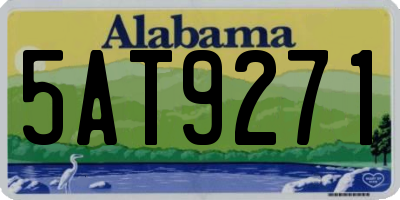 AL license plate 5AT9271