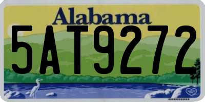 AL license plate 5AT9272