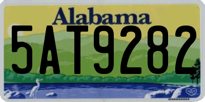AL license plate 5AT9282
