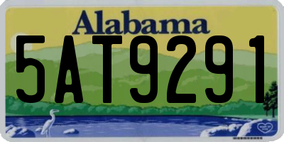AL license plate 5AT9291