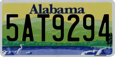 AL license plate 5AT9294