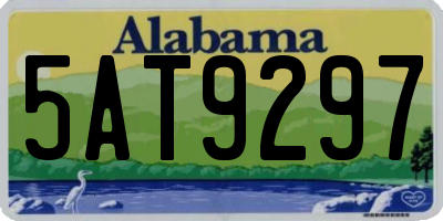 AL license plate 5AT9297