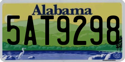 AL license plate 5AT9298