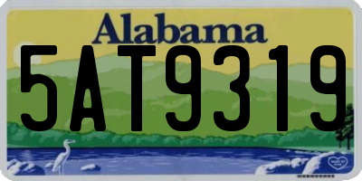 AL license plate 5AT9319