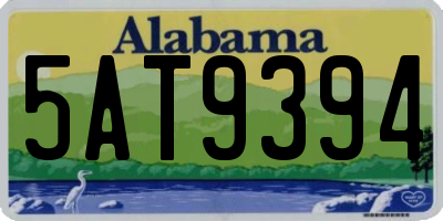 AL license plate 5AT9394