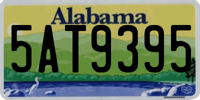 AL license plate 5AT9395