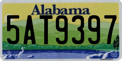 AL license plate 5AT9397