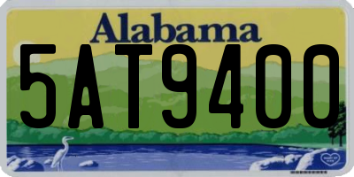 AL license plate 5AT9400