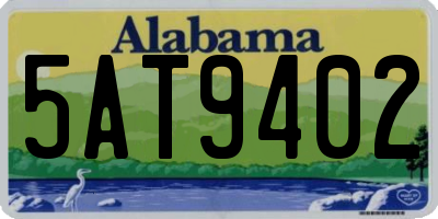 AL license plate 5AT9402