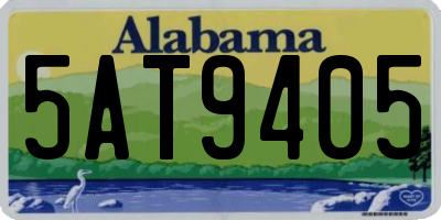 AL license plate 5AT9405