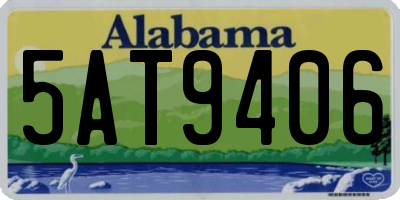 AL license plate 5AT9406