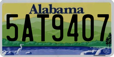 AL license plate 5AT9407