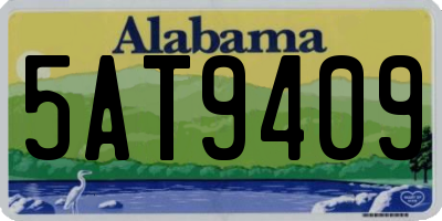 AL license plate 5AT9409