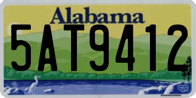 AL license plate 5AT9412