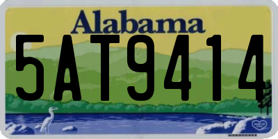 AL license plate 5AT9414