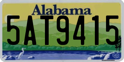 AL license plate 5AT9415