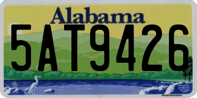 AL license plate 5AT9426