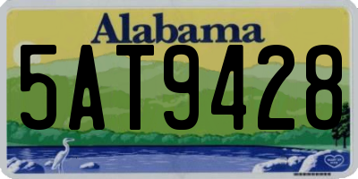 AL license plate 5AT9428