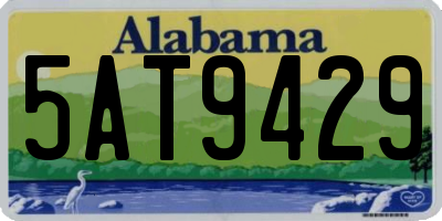AL license plate 5AT9429