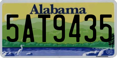 AL license plate 5AT9435