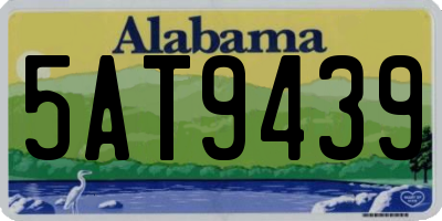AL license plate 5AT9439