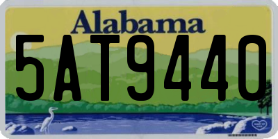 AL license plate 5AT9440