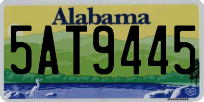 AL license plate 5AT9445