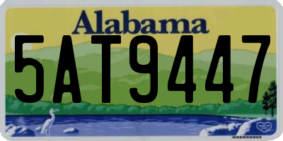 AL license plate 5AT9447