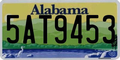 AL license plate 5AT9453