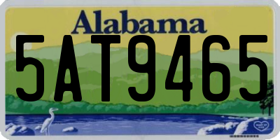 AL license plate 5AT9465