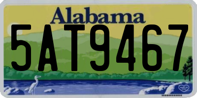AL license plate 5AT9467