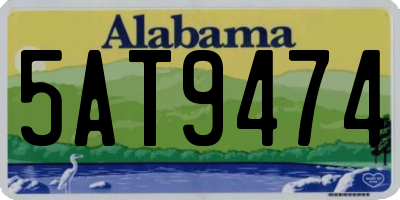 AL license plate 5AT9474