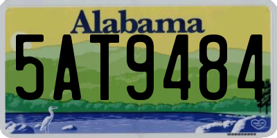 AL license plate 5AT9484