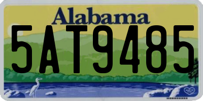 AL license plate 5AT9485
