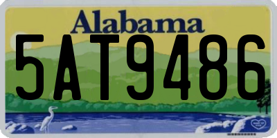AL license plate 5AT9486