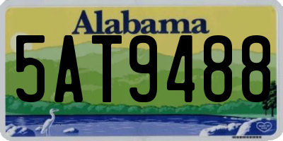 AL license plate 5AT9488