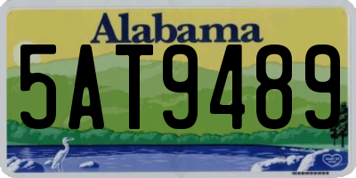 AL license plate 5AT9489