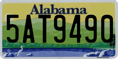 AL license plate 5AT9490