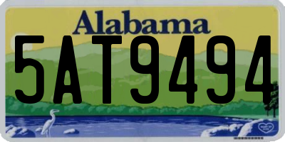 AL license plate 5AT9494